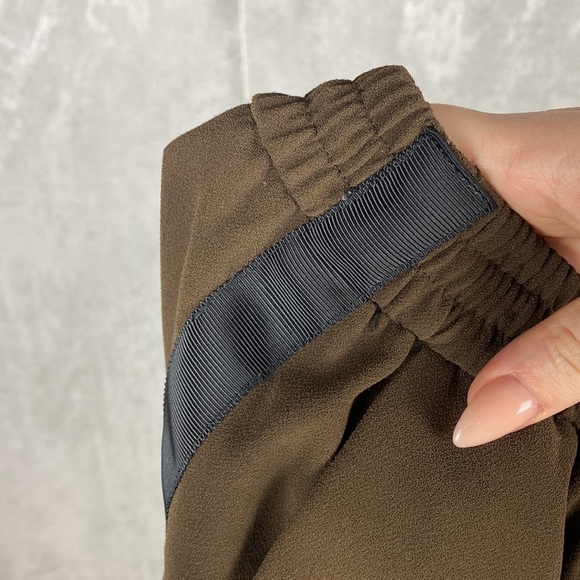 Zara green trouser striped jogger pants - Picture 8 of 8